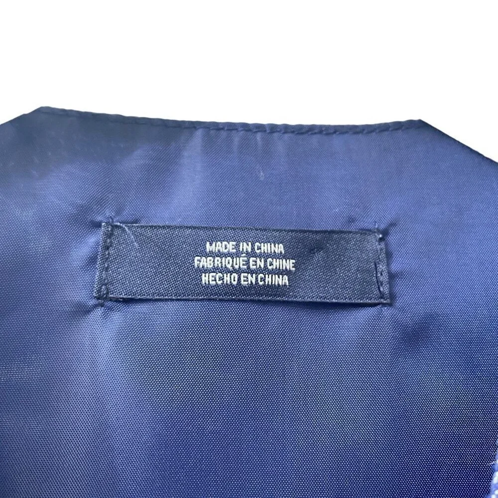 NAUTICA Boys Vest Size 5 Blue Linen Blend